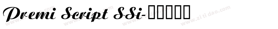 Premi Script SSi字体转换